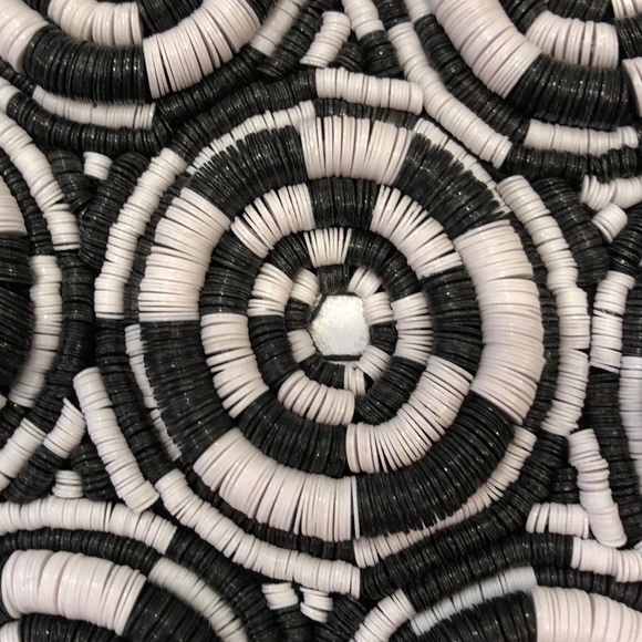 Anthropology black and white beaded clutch - Picture 2 of 2